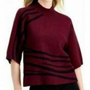 Alfani High-Neck Rayon Blend Elbow Length Sweater Women's. Size Small.  NWT $79